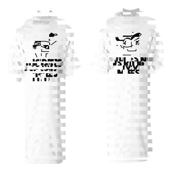 Just Resting My Eyes Lift Chair Exhausted Dad Saying T-Shirt - Thegiftio