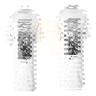 Le Cri Munch Peintures Arte Expressionnismekrik Moderne T-Shirt - Cadeauxyz