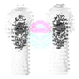 Let Trans People Bloom – Jolie Fleur D'allié De Fiertéibrante T-Shirt - Cadeauxyz
