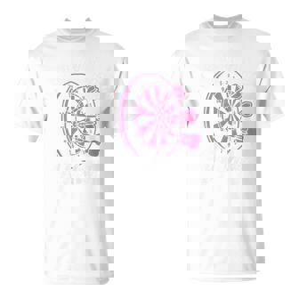 Let's Play Darts Bitches Dartboard Dart Player Grunge T-Shirt | Mazezy