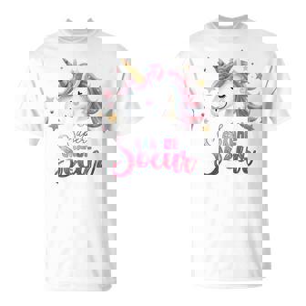 Licorne Cadeauuper Grandeoeur Annonce Grossess T-Shirt - Cadeauxyz