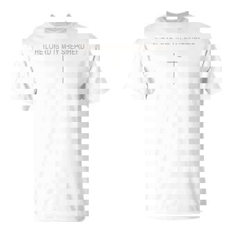 The Lord Is My Shepherd Christian Minimalist Toddler God T-Shirt - Monsterry