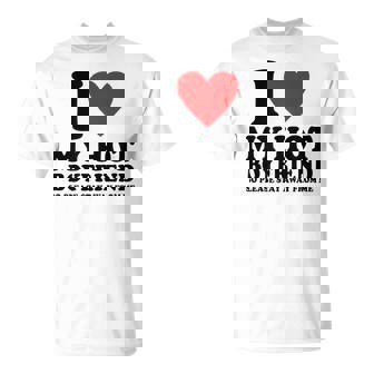 I Love My Hot Boyfriendo Pleasetay Away I Love My Bf Maglietta - Novitaregali