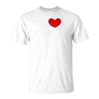 I Love Purple I Heart Purple T-Shirt - Thegiftio UK
