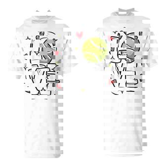 Love Tennis Player For N Girls And Cute Sports T-Shirt | Mazezy