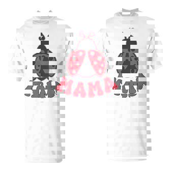 Mama Ladybug First Birthday Girl Family Matching Party T-Shirt - Thegiftio