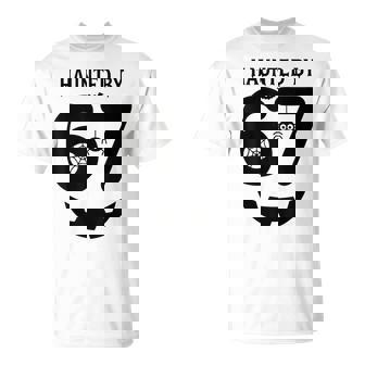 Meme 6 7 Italian Brainrot Halloween Costume Haunted By 67 T-Shirt | Mazezy