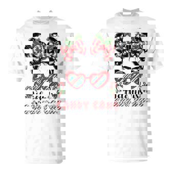 Messy Bun Little Miss Candy Cane Christmas Girls Toddlers T-Shirt | Seseable UK