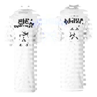 Michigan Ice Climbing Tools Tank Top T-Shirt | Mazezy