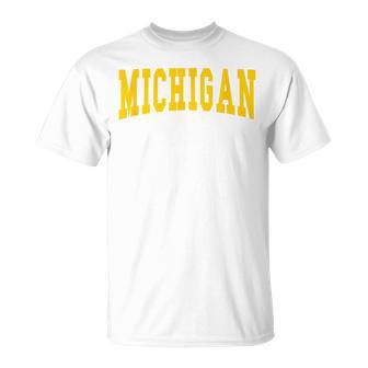 Michigan Throwback Classic T-Shirt - Thegiftio UK
