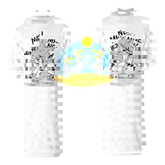 Mine Volleyball Seagull Game Sport Beach T-Shirt | Mazezy