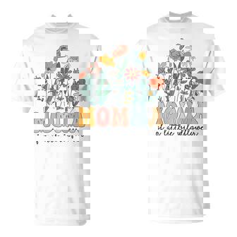 Momma Of The Little Wildflower Birthday Party Baby Shower T-Shirt - Thegiftio