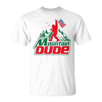 Mountain Dude Bigfoot Sasquatch Hiking Women T-Shirt | Mazezy