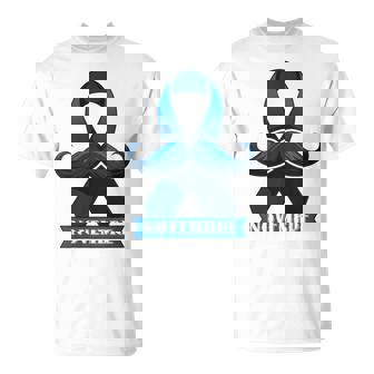 Moustache Bleue Prévention Cancer Prostate &Anté Masculine T-Shirt - Cadeauxyz