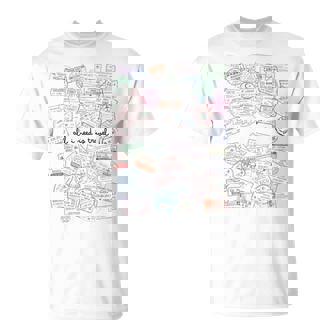 All I Need Is Travel Passport World Stamps Travel Airplane T-Shirt - Monsterry