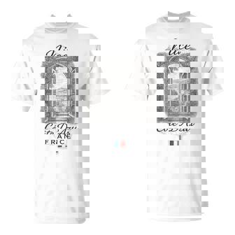 Nice Côte D’Azur Fenêtreintageouvenir France T-Shirt - Cadeauxyz