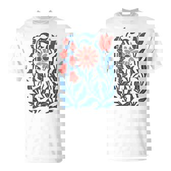 No Words Subtle Foxglove Daisy Tulip T-Shirt | Seseable CA