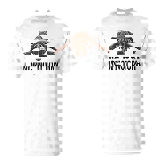 Nope Not Today Chocolate Lab Lazy Dog Quote T-Shirt | Seseable UK