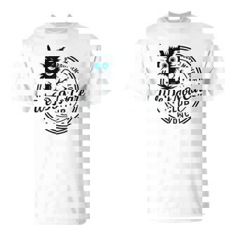 We Do Not Care Club Black Cat Sarcastic Women's Wdnc T-Shirt | Seseable CA