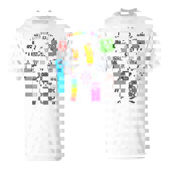 Numberblock Number Day Happy Numbers T-Shirt - Monsterry
