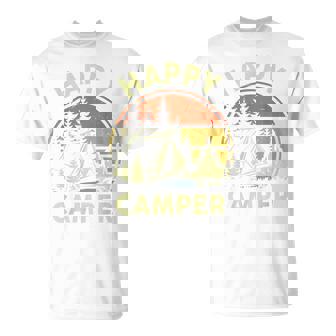 One Happy Camper Toddler Boy Camping Campfire Puns T-Shirt - Thegiftio