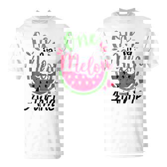 One In A Melon Auntie 1St Birthday Party Family Matching T-Shirt - Monsterry