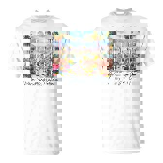 Palm Springs California Travel Brushstroke Palm Springs Trip T-Shirt | Seseable UK