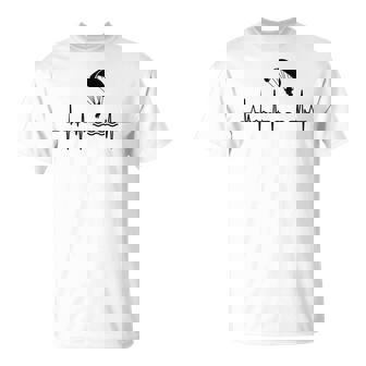 Parasailing Heartbeat Heart Line Tank Top T-Shirt | Mazezy