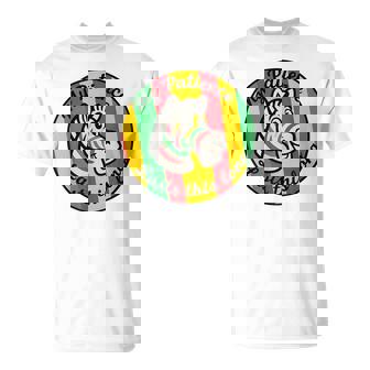 My Patience Lasts This Long Vibrant Retro Zebra Animal Lover T-Shirt - Thegiftio