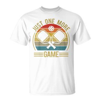 Pickleball- Just One More Game Dad Mom Men T-Shirt | Mazezy