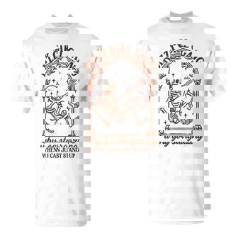 Pots Awareness Skeleton Dizzy Girl A Gang Why Go Stargazing T-Shirt - Monsterry