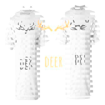 Pretend I'm A Deer Reindeer Sven Adult Cute Matching T-Shirt - Thegiftio