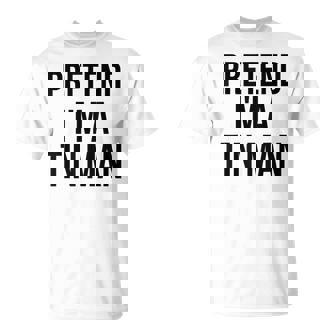 Pretend I'm A Tin Man Diy Halloween Costume Retro Tinman Oz T-Shirt | Seseable CA