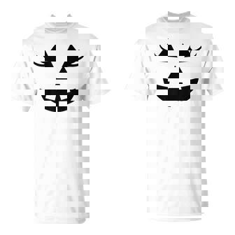 Pumpkin Lashes For Pink Halloween Vibe Jack O Lantern Face T-Shirt - Monsterry