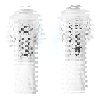 Race Motorsport Racing Blueprint Mechanical Engineering T-Shirt | Mazezy