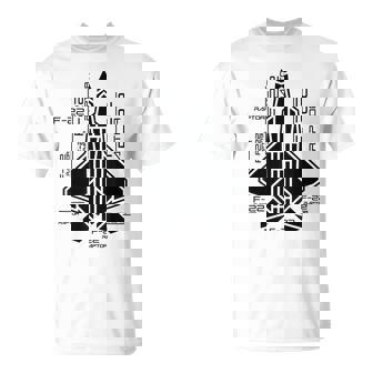 Raptor Airplane F-22 Jet Fighter Souvenir And Fighter Jet T-Shirt | Mazezy