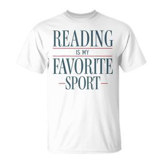 Reading Is My Favorite Sport T-Shirt | Seseable UK