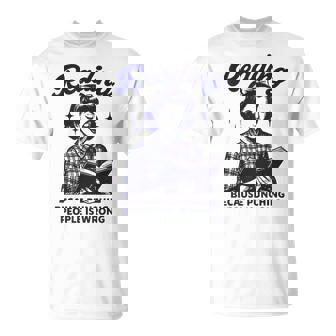 Reading Because Punching People Is Wrong T-Shirt - Monsterry