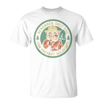 Remember Only You Can Prevent Wildfires Pointing Smokey Bear T-Shirt | Mazezy