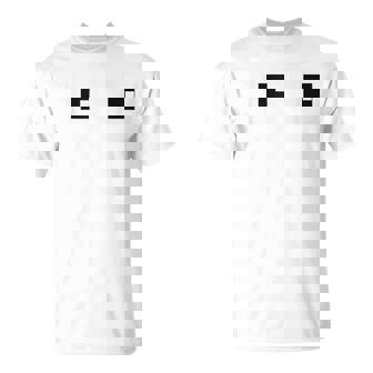 Retro Arcade Game Ghost Eyes Halloween Group Costume T-Shirt | Mazezy