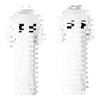 Retro Arcade Video Game Ghost Eyes Halloween Group Costume T-Shirt | Mazezy