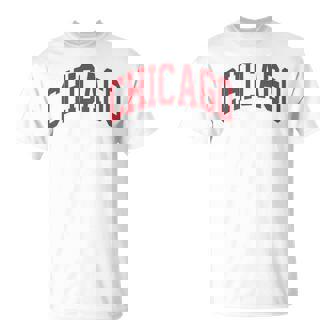 Retro Chicago Throwback Classic Chicago Red Blue T-Shirt | Mazezy
