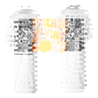 Retro Friends Giving 2025 Thanksgiving Fall Friendsgiving T-Shirt | Mazezy