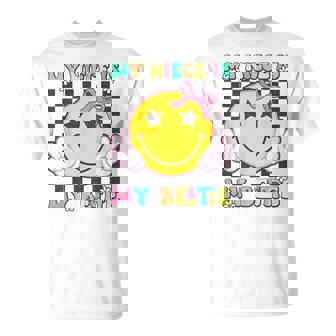 Retro My Niece Is My Bestie Aunt And Niece Matching T-Shirt - Monsterry