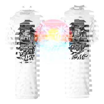 Retro Sunset Cruising On Cruise Time Hello Summer Vacation T-Shirt - Thegiftio