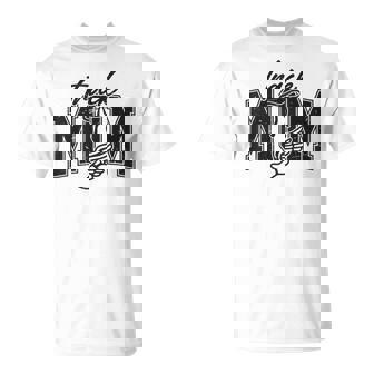 Retro Track Mom Track Mama Game Day Sports Mom Mens T-Shirt | Seseable UK