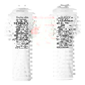 Retro From The Windows To The Walls Raccoon Christmas T-Shirt | Mazezy