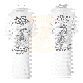 Rodeo Big Brother Western Cowboy Birthday Family Matching T-Shirt | Mazezy