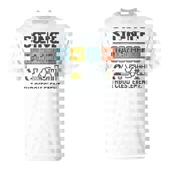Science Teacher Periodic Table Jokes Chemistry Pun T-Shirt | Seseable CA