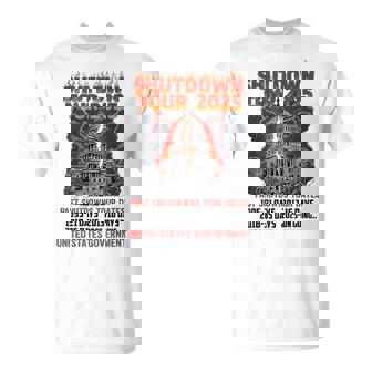 Shutdown Tour 2025 Us Government Shutdown T-Shirt | Mazezy
